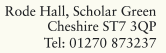 Rode Hall, Scholar Green, Cheshire, ST7 3QP